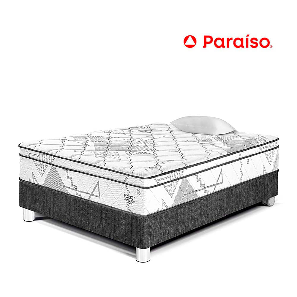 Cama Pocket Advance 1.5 Plazas - Charcoal