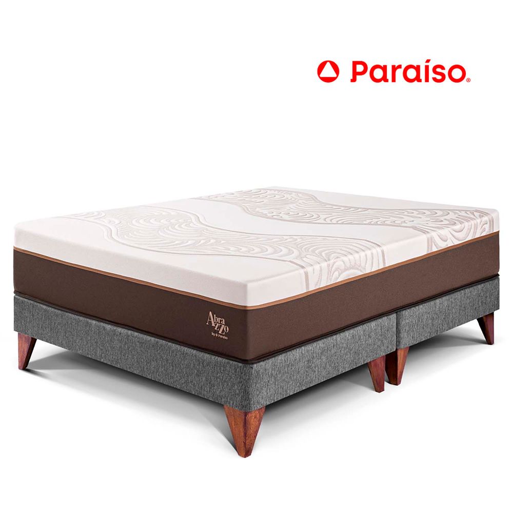 Cama Europea Royal Abrazzo Queen - Acero