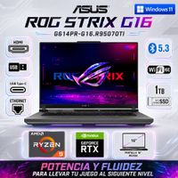 Laptop ASUS ROG Strix G16 Ryzen 9 8940HX 16GB RAM 1TB SSD RTX 5070 Ti 12GB G614PR-G16R95070TI