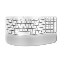Teclado Inalámbrico Ergonómico Logitech Wave Keys - White