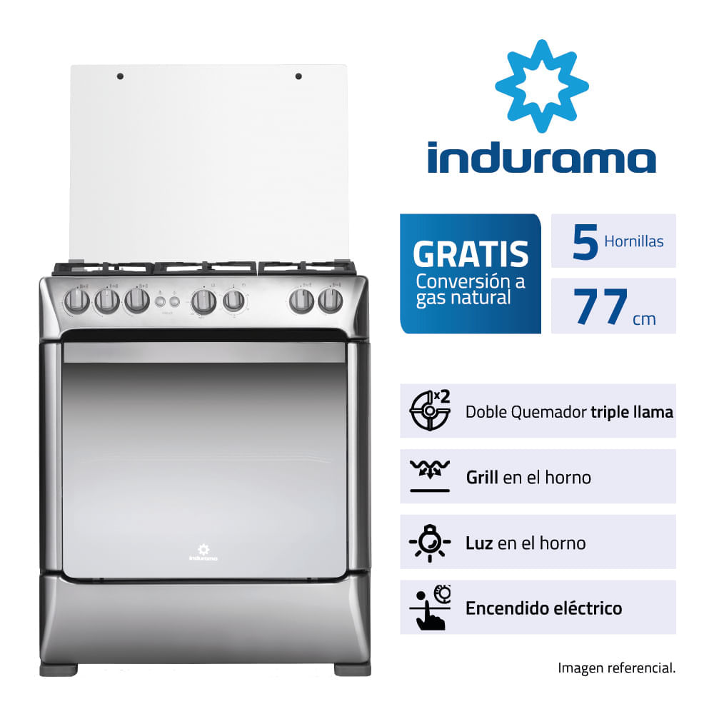 Cocina Indurama Firenze Croma 5 Quemadores