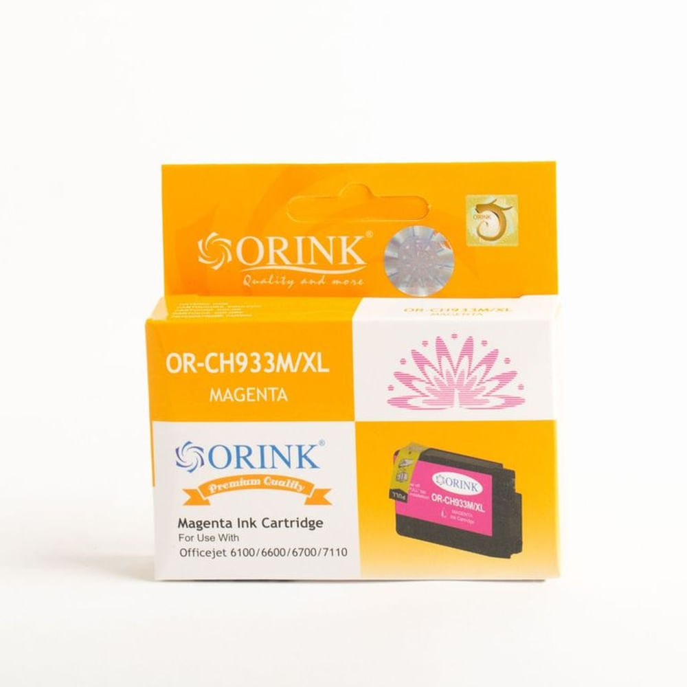 Cartucho de tinta Compatible H 933 XL Rojo Magenta