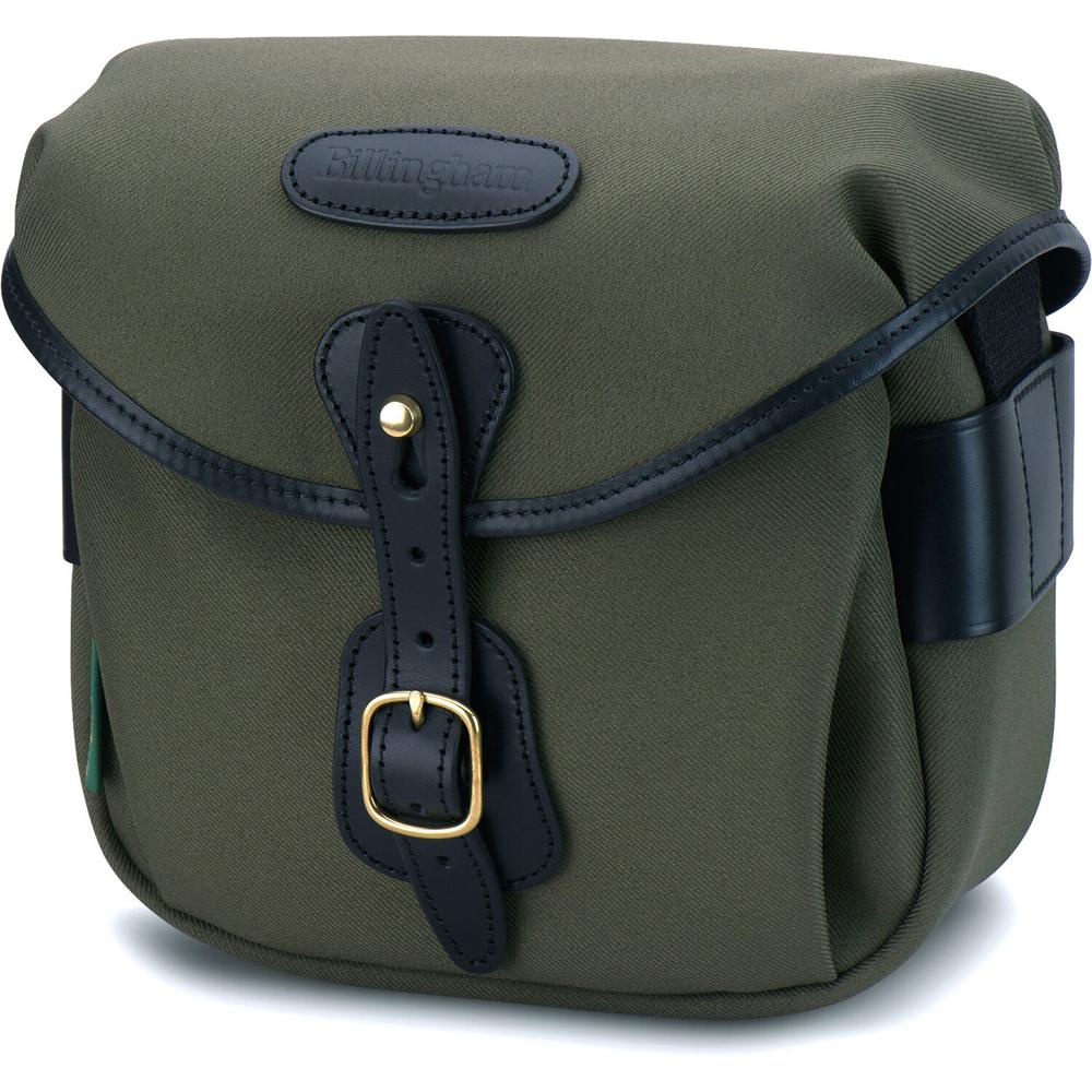 Billingham Hadley Digital Camera Bag 3L - Sage FibreNyte con Acabado en Cuero Negro, Imper