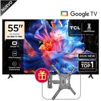 Televisor TCL 55 UHD 4K Google Tv 55P6K - Rack Giratorio