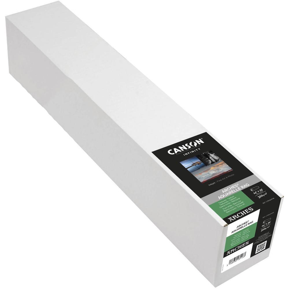 Canson Infinity Papel Aquarelle Rag 24"" x 39' 310 gsm 100% Algodón