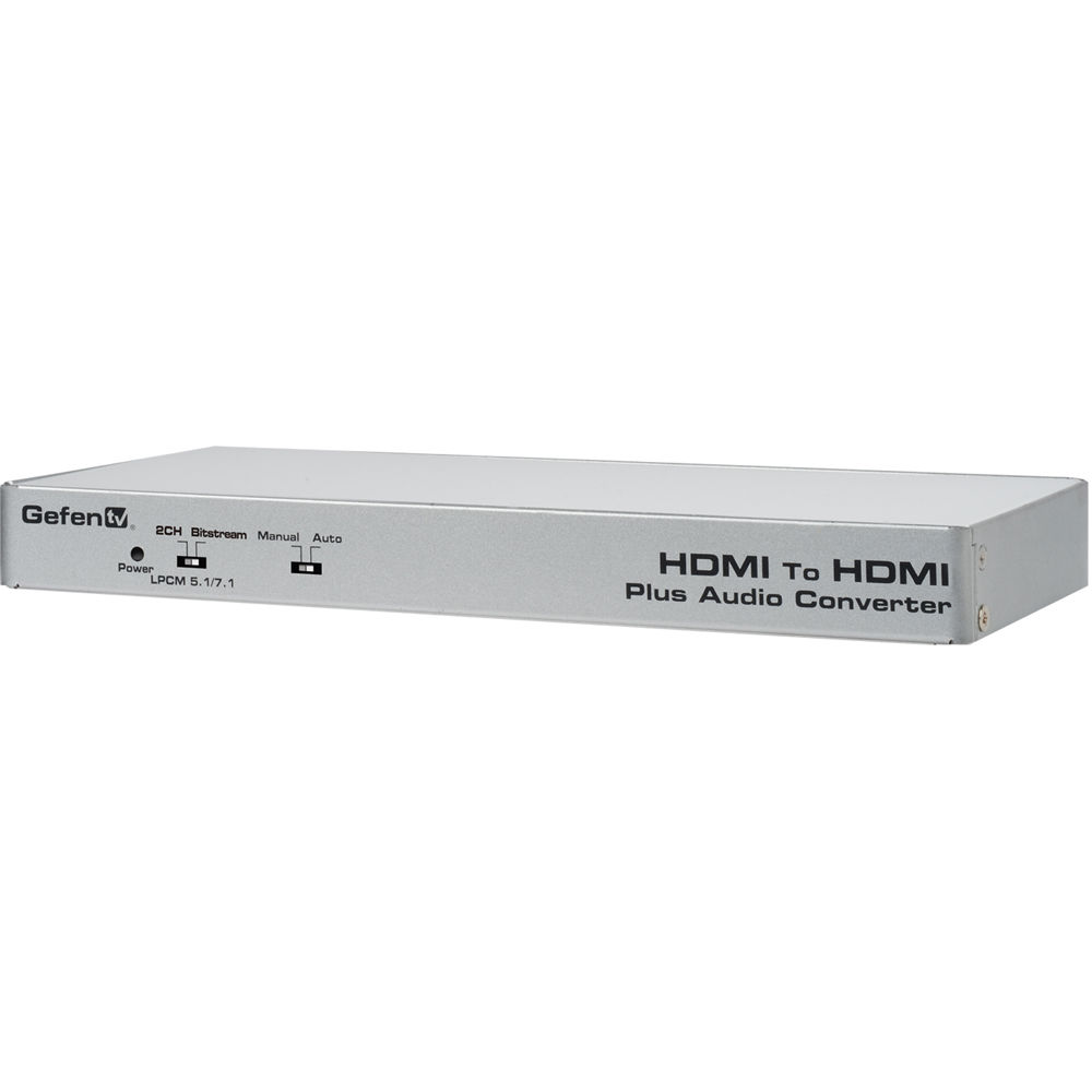 Gefen Convertidor HDMI a HDMI con Descompresor de Audio LPCM 7.1 y Salidas RCA