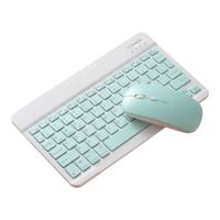 TECLADO MOUSE  SUPER DELGADO  VERDE  INALAMBRICOS