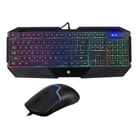 Combo Gamer HP GK1100 - Teclado y Mouse USB Alámbrico - Diseño Ergonómico