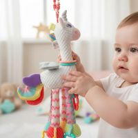 peluche sonaja sensorial con colgador de unicornio - Niña