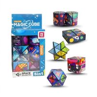 Juguete Cubo Magico 5 en 1 Diseño del Espacios  Space