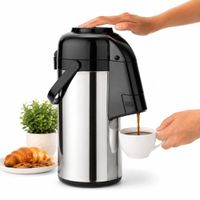Termo con Dispensador DAYDAYS Grande 3 Litros Acero Inoxidable Bebidas Frías Calientes