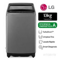 Lavadora LG WT13BVTB Turbodrum Carga Superior 13kg Negro Claro