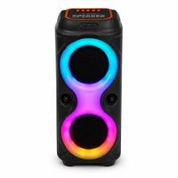 Parlante Bluetooth Inalámbrico MS-3628BT Luces LED RGB 20W con Doble Parlante de 4 pulgadas