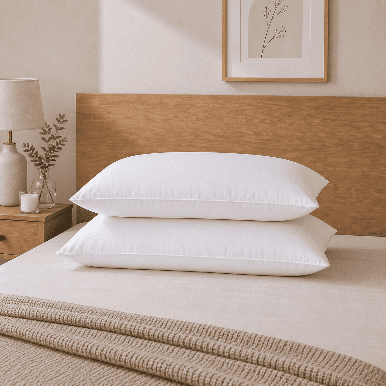 Pack de 02 Almohadas Clásicas King