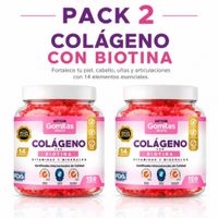 PACK 2 GOMITAS COLÁGENO CON BIOTINA PARA ADULTOS 300 GOMITAS SOTTCOR LABS