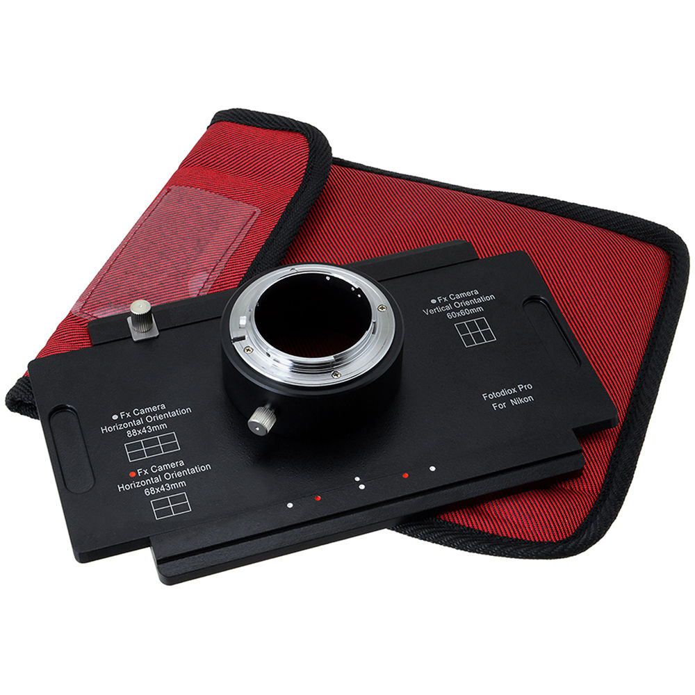 FotodioX Adaptador 4 x 5 para CÃ¡mara Nikon F - Enfoque Infinito para Lentes de 120mm y MÃ