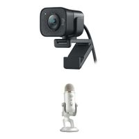 Logitech StreamCam y Blue Yeti Micrófono USB Kit de Streaming - Webcam 1080p 60 fps, Auto