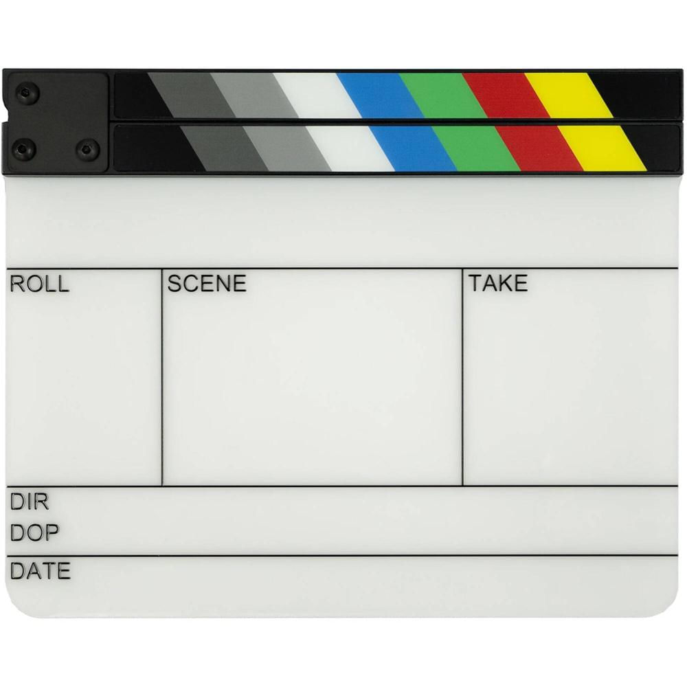 Filmsticks Kit de Clapperboard Color Medium USA - Incluye Tablero Acrílico y Gripsticks d