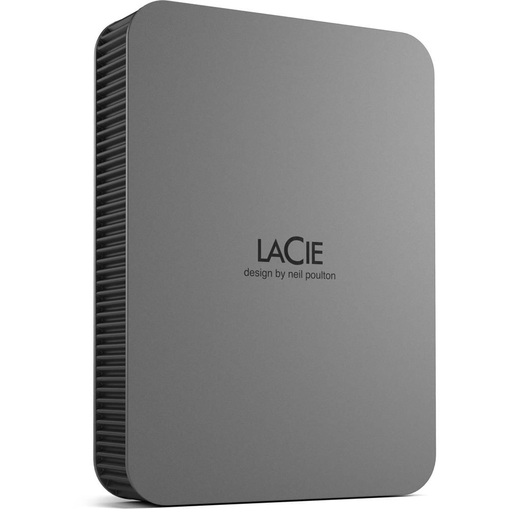 LaCie Disco Duro Externo 5TB Mobile Drive Secure USB 3.2 Gen 1 con Protección por Contras