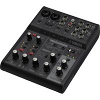 Yamaha Mezclador AG06MK2 6 Canales con Interfaz de Audio USB, 24-Bit / 192 kHz, Efectos DS