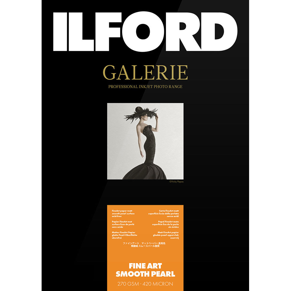 Ilford Galerie Fine Art Smooth Pearl 17 x 22"" - 25 Hojas, Papel Acido Libre, 270 gsm, Supe