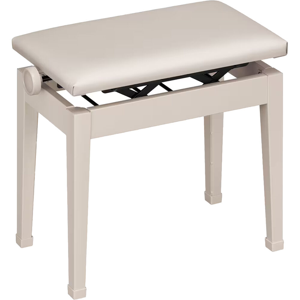 Casio Banco Artista Ajustable en Altura Metalizado Gris/Beige con Asiento Acolchado