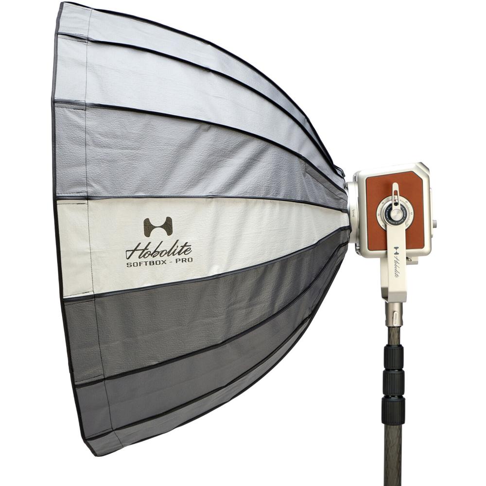 Hobolite Softbox Pro 35.4"" para Luz LED Bi-Color, Interior Reflectivo Plateado, Difusor Fr