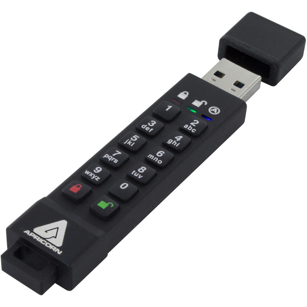 Apricorn Aegis Secure Key 3z 64GB USB 3.1 Gen 1 - Encriptado AES-XTS 256-bit, FIPS 140-2 N