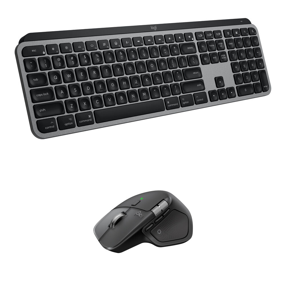 Logitech Combo Kit MX Keys S Teclado Inalámbrico para Mac y Mouse Inalámbrico MX Master