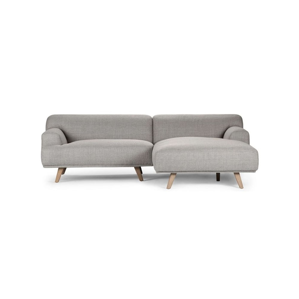 Mueble Seccional Laica - 2 piezas Gris Plata