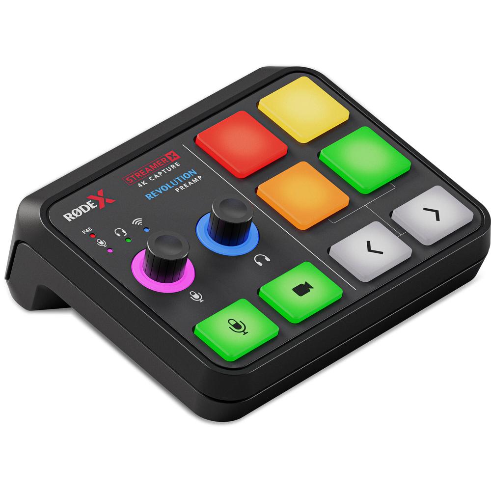 RODE X Streamer X Consola de Audio y Video para Streaming - Entrada Combo XLR-1/4"", Preamp