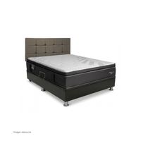 Dormitorio Praktibox Laqueado Cromopedic 1.5 Plazas Cuadros Beige Vivid