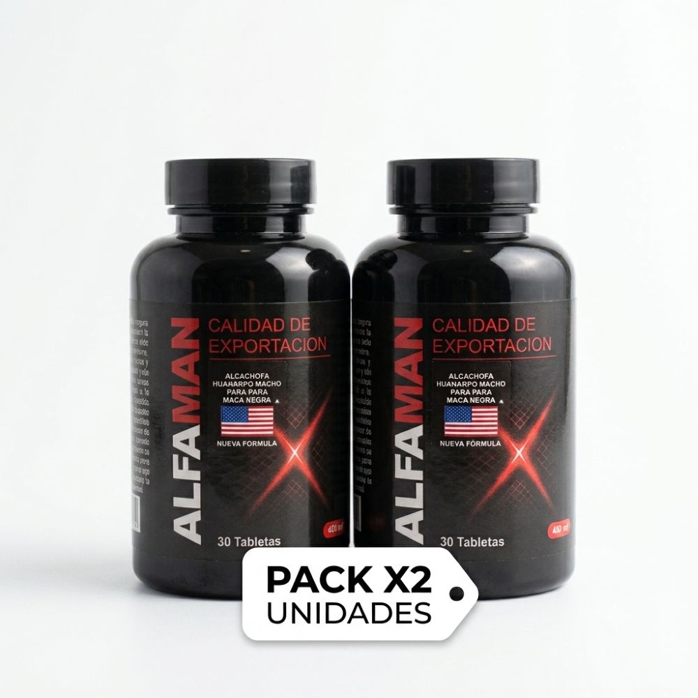 Pack x2 Alfa Man Vigor Masculino y Cuidado de la Próstata