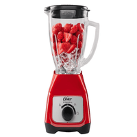 Licuadora Oster 2 velocidades con pulso Roja 1.5 L