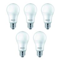 Pack 5 Focos LED 8W Luz Blanca Philips EcoHome E27 6500K