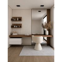 Tocador Luxury Kaori TU MESITA con Espejo XL Catania y Blanco Canto Grueso