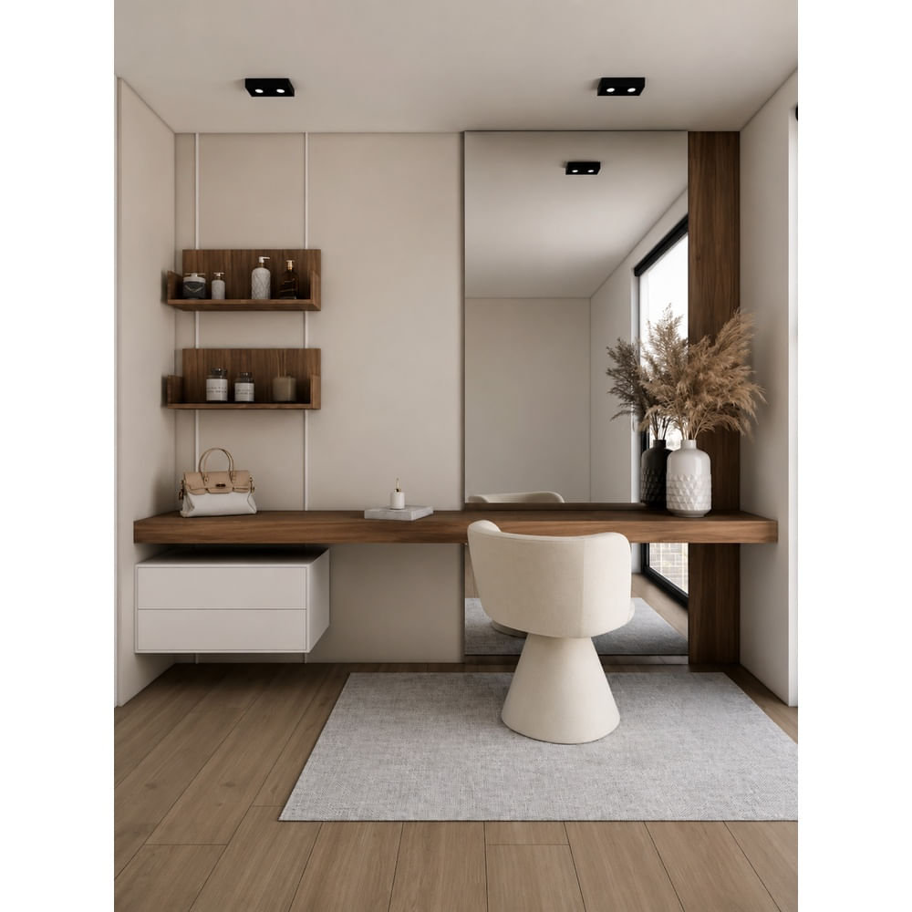 Tocador Luxury Kaori TU MESITA con Espejo XL ""Color y Color"" Canto Grueso