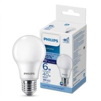 Foco LED 6W Luz Blanca Philips EcoHome E27 6500K