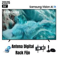 Televisor SAMSUNG QLED 55 UHD 4K Vision AI Smart TV QN55Q7FAAGXPE - Ant - Rack Fijo
