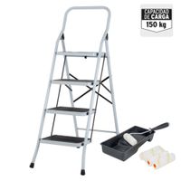 ESCALERA TUBULAR 4 PELDAÑOS PRETUL - KIT PARA PINTAR 4"" 24122-15023