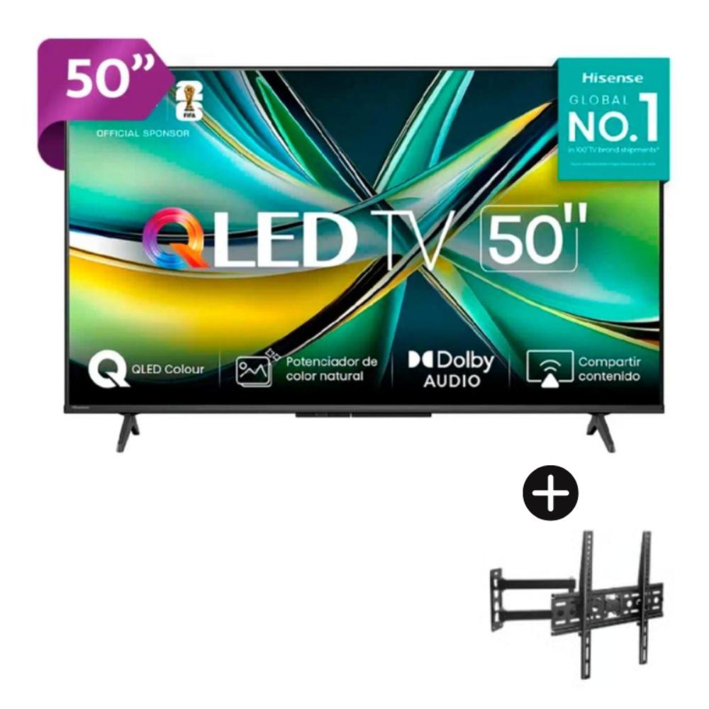 Televisor Hisense 50 Qled FHD Smart - 50Q4SV con Rack