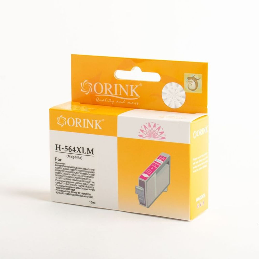 Cartucho de tinta Compatible Orink CH 564 XL Rojo  Magenta  15 ml