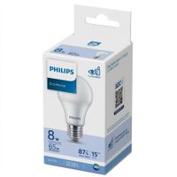 Foco LED 8W Luz Blanca Philips EcoHome E27 6500K