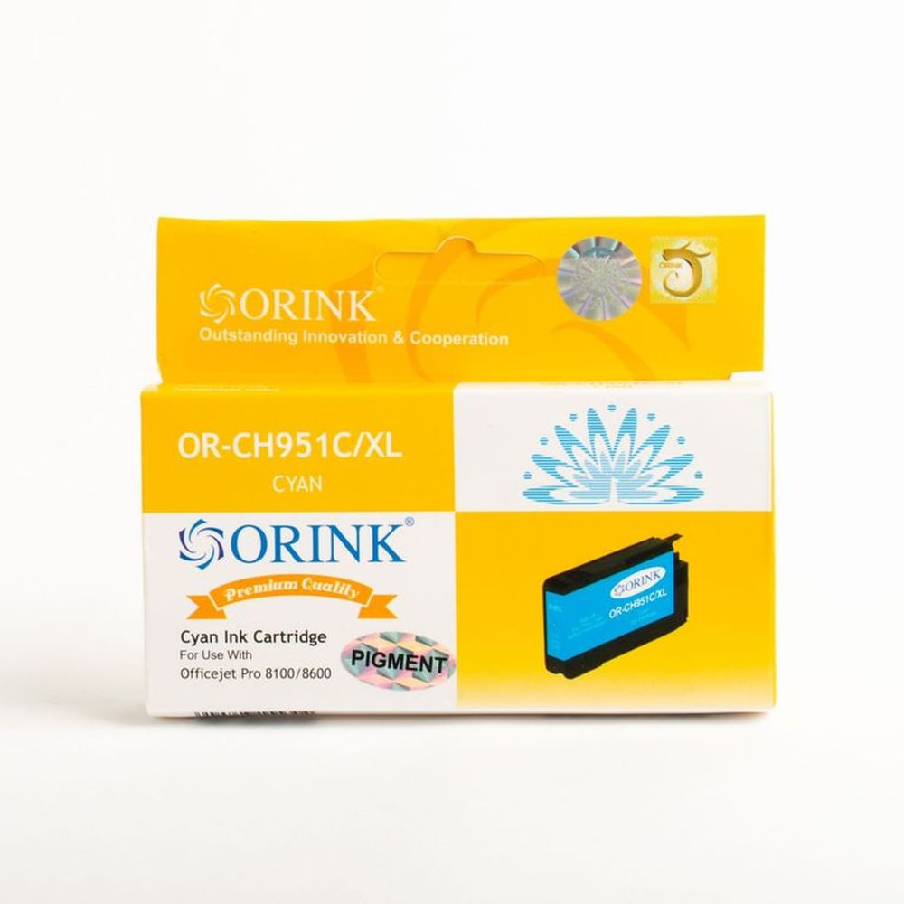 Cartucho de tinta Compatible Orink CH 951 XL Azul Cyan