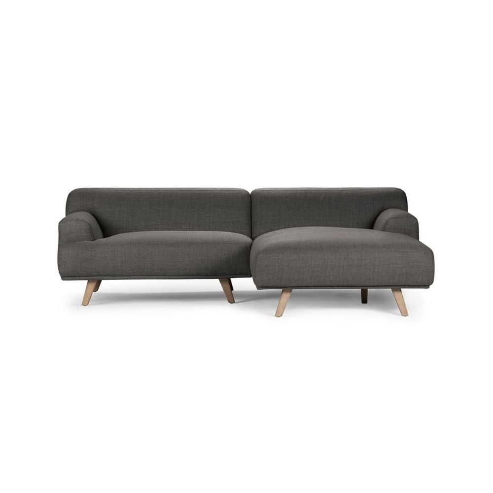 Mueble Seccional Laica - 2 piezas Gris oscuro