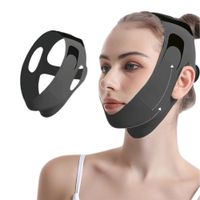 Faja Facial Mentonera Ajuste Lateral Genérico SM control doble mentón papada Negro