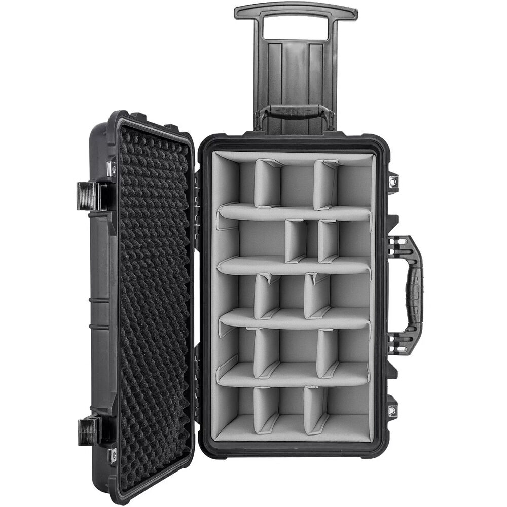 Eylar Carry-On Roller Gear Hard Case 22"" con Divisores Acolchados, Resistente al Agua IP67