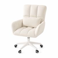 Silla Tocador Giratoria 360° Acolchada Altura Regulable Estilo Moderno Dormitorio Hogar 190418