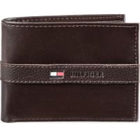 Billetera TOMMY HILFIGER Cuero Delgada - Marrón Oscuro