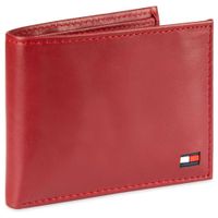 Billetera TOMMY HILFIGER Cuero Tarjetero - Rojo